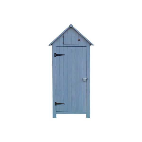 Almo Fulfillment Services Hanover Wooden Storage Shed, 30" x 20-2/5" x 69-3/5" Grey HANWS0102-GRY - main